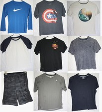 Summer Youth Boy LOT 10 12 Y 9 Piece Nike Marvel Shirts Shorts Back To School