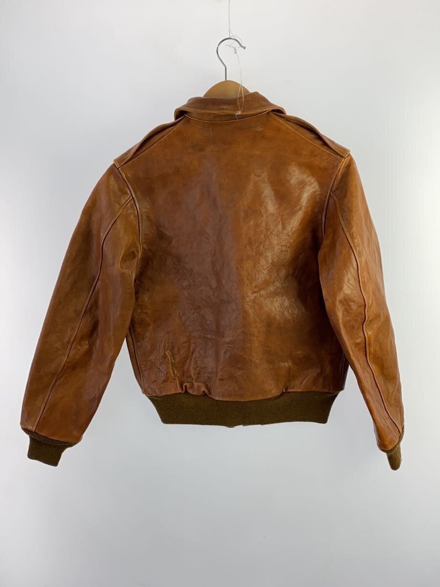 Buzz Rickson's A-2 Leather Flight Jacket Brown Si… - image 2