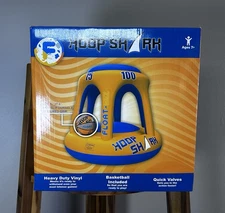 Swimming Pool Basketball Hoop Set by Hoop Shark - Orange/Blue,-NEW SEALED