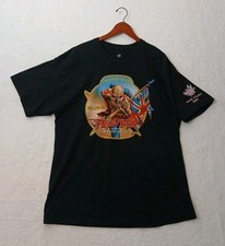 Camisa de cerveza Iron Maiden Trooper para hombre XL negra Rockwall costillas Robinsons Brewery