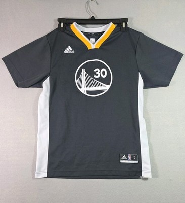 Adidas Stephen Curry Warriors Jersey Youth L NBA Basketball Tee 30
