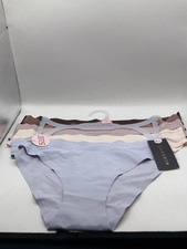 Danskin No-Show V-Front Seamless Hipster Panties 5-Pack Size S