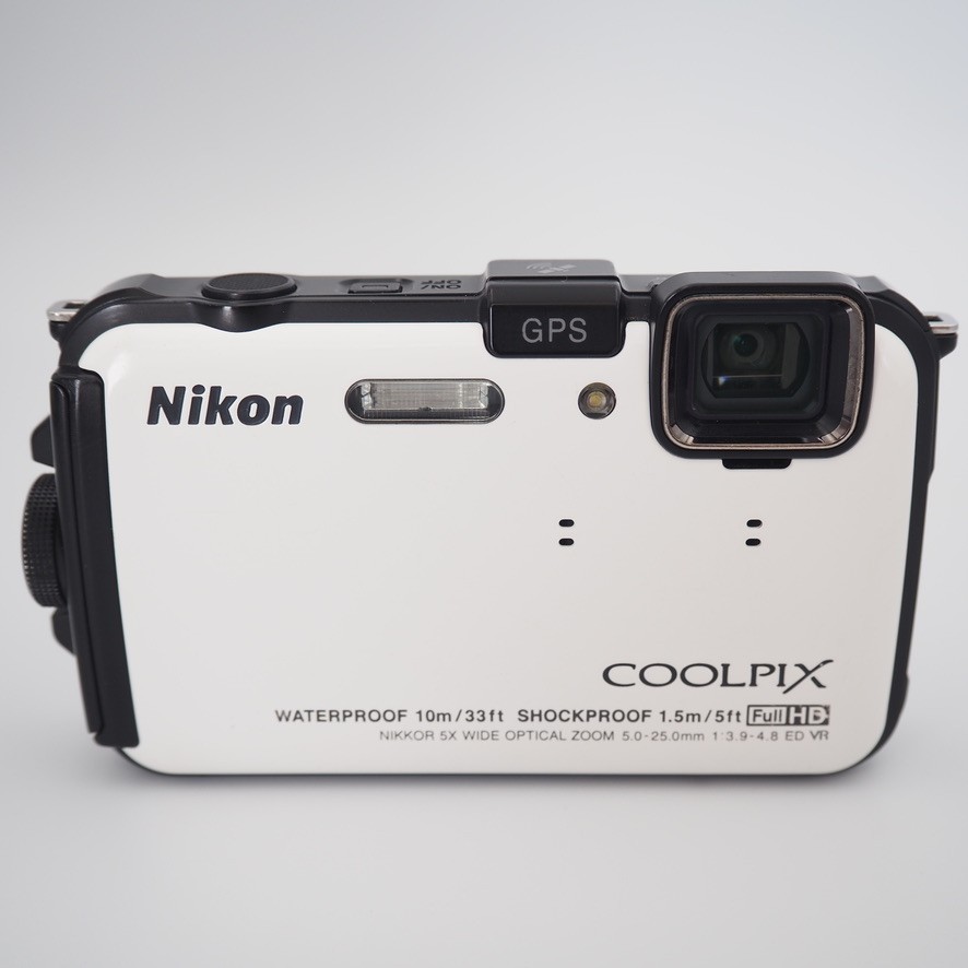 EXC+3] Nikon COOLPIX AW100 16.0MP Compact Digital Camera White