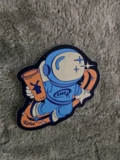 Dutch Bros Washington Pop Up Colab Spaceman Astronaut Sticker Limited Ed & Bonus