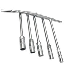 Pit Posse Metric T-Handle Socket Wrench Set Mini Tool Kit Compact - 5 Piece Set