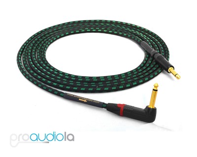 Evidence Audio Lyric HG Instrument Cable | Neutrik Gold  1/4'' TS to 90º | 18 ft.