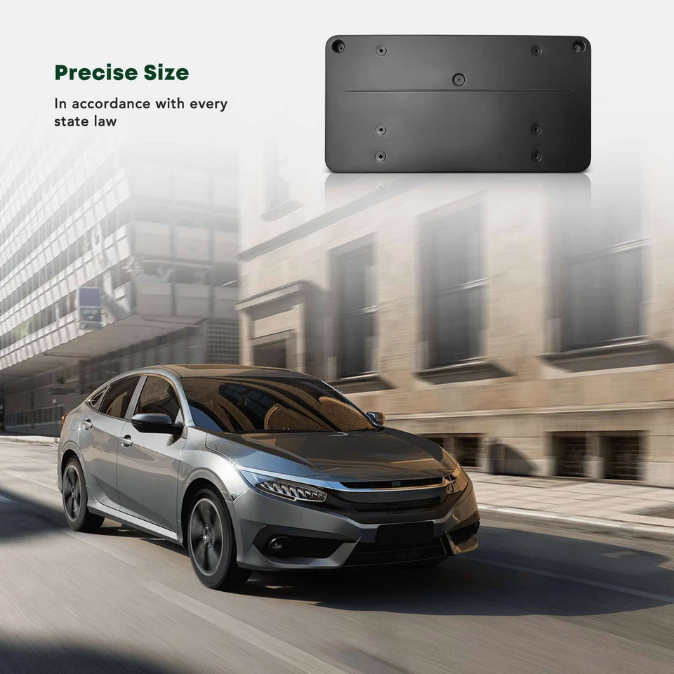 Soporte de matrícula delantero para Mercedes-Benz E250 E300 E350 E400 E550 2014-2016 Foto 3 de 4