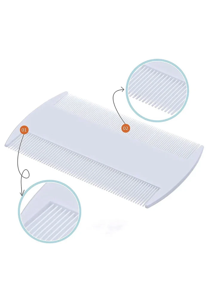 1 Pc Head Lice & Egg Comb Plastic Flea Double Sided Not Free Beauty Salon Hair - image 2 of 3
