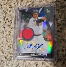 2021 Bowman Platinum Pieces Auto GU Relic /99 Alex Kirilloff RC Mint