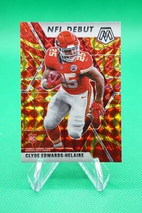 2020 Mosaic Base NFL Debut Mosaic Reactive Orange #266 Clyde Edwards-Helaire GF