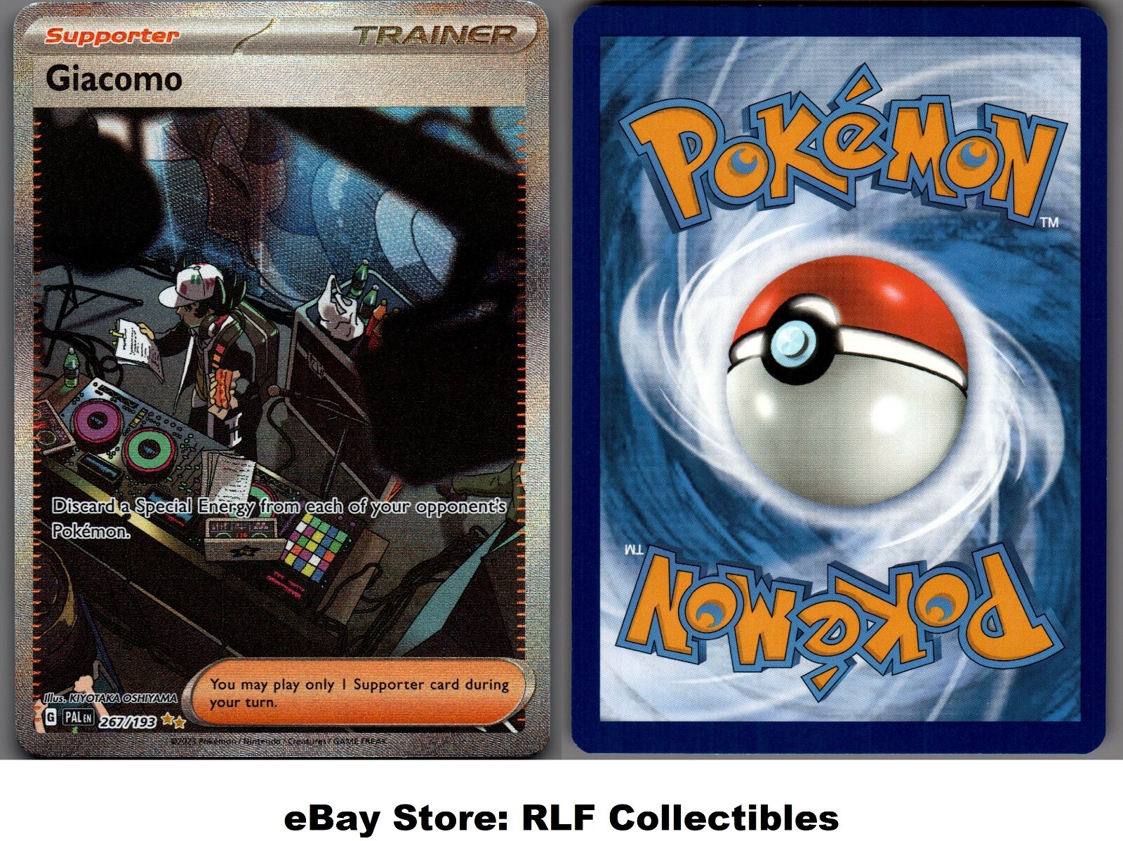 2023 Pokemon, Paldea Evolved, #267/193 Giacomo, Special Illustration Rare