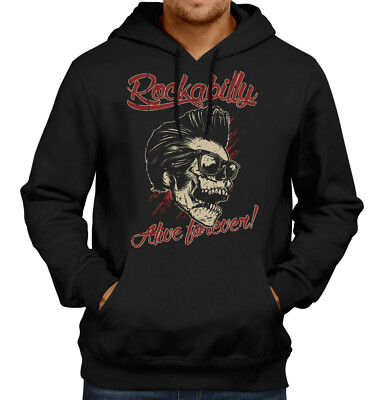  Biker HOODIE Kapuze Pullover GASOLINE BANDIT Rockabilly alive for ever S - 4XL