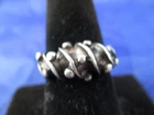 Vintage Sterling Silver Art Moderne Ring      Size 6.5