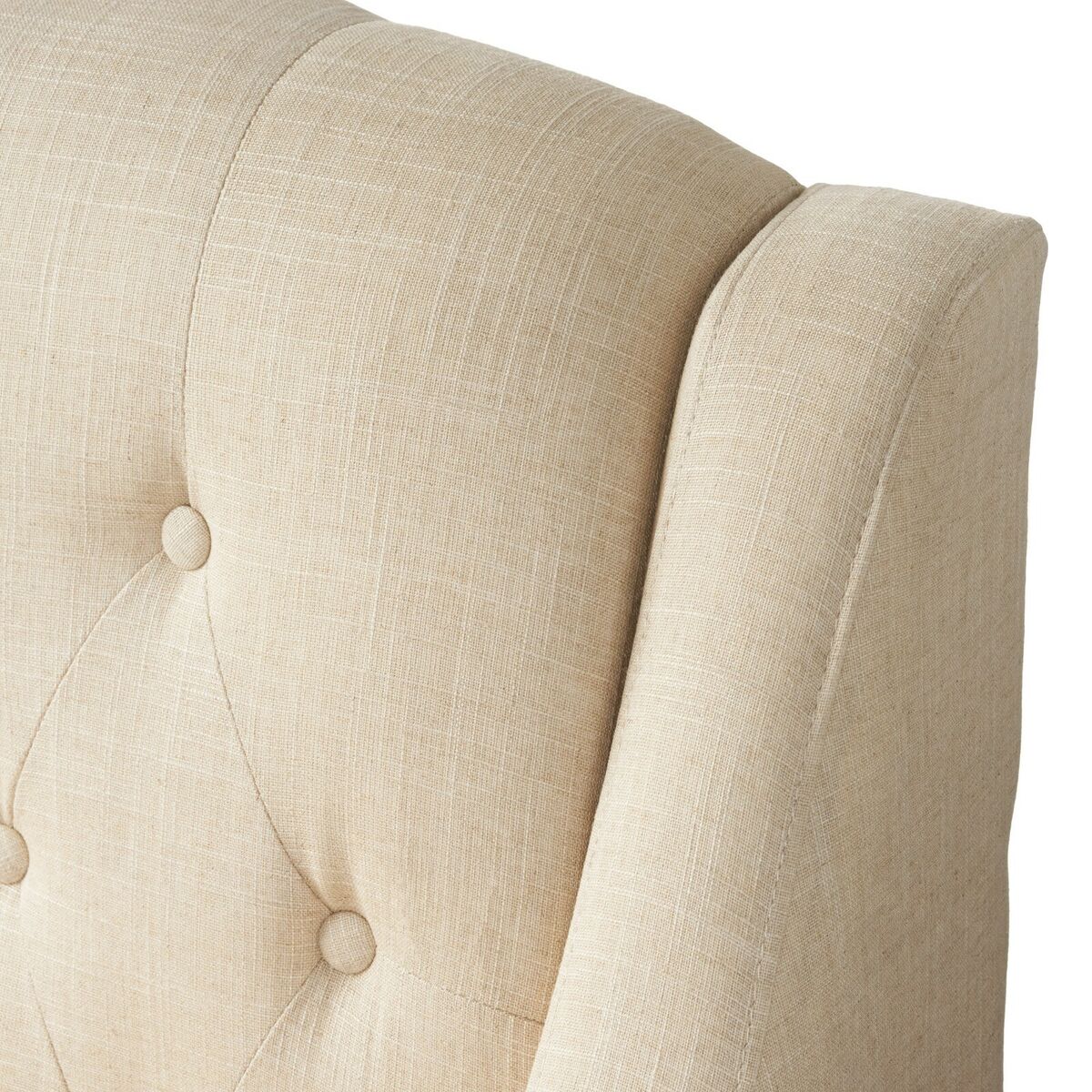 Empierre Beige Fabric Club Chair and Ottoman