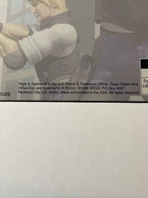 Sega Saturn Exclusive Virtua Cop - Not For Resale Untested