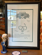 Vintage Harry Caray Bobblehead/Menu/Matchbox and Patch Package