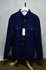 Visive Cordury Navy Jacket Sherpa Lined  Size Large New with Tags