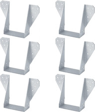 6 Pcs 4X6 Face-Mount Joist Hanger,Thickness 2Mm 14 Gauge ,Hot Dip Al-Zn Joist Ha