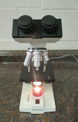AmScope Biological M Series Microscope USED FREE SHIPPING 