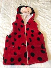 Toddler Boys Girls Ladybug Halloween Costume Sleeveless large red Black