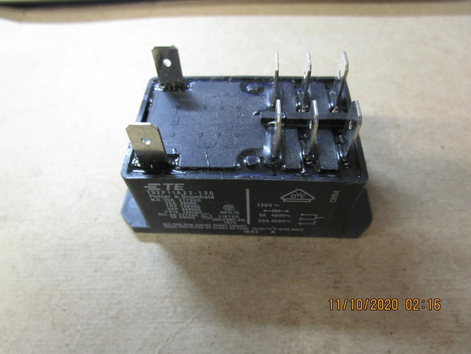 HOBART MODEL 403 RELAY OEM# 87714-035-1