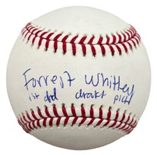 Forrest Whitley Signed Major League Baseball MLB w/ 