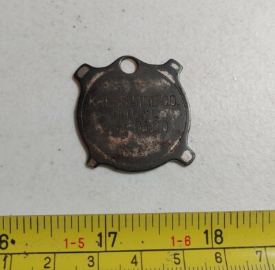 Vintage Kress Tire Co Pittsburgh? Advertising Pocket Screwdriver Keychain Part