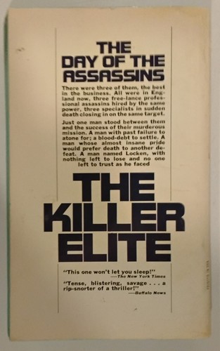 THE KILLER ELITE by Robert Rostand PB Paperback 1973 Vintage Movie Tie-In - Picture 2 of 3