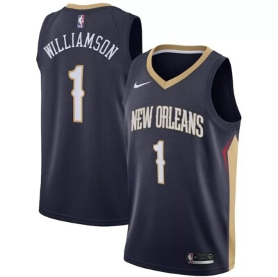 NIKE Zion Williamson Pelicans Swingman Jersey Blue Men s S Small NWT 864493-427