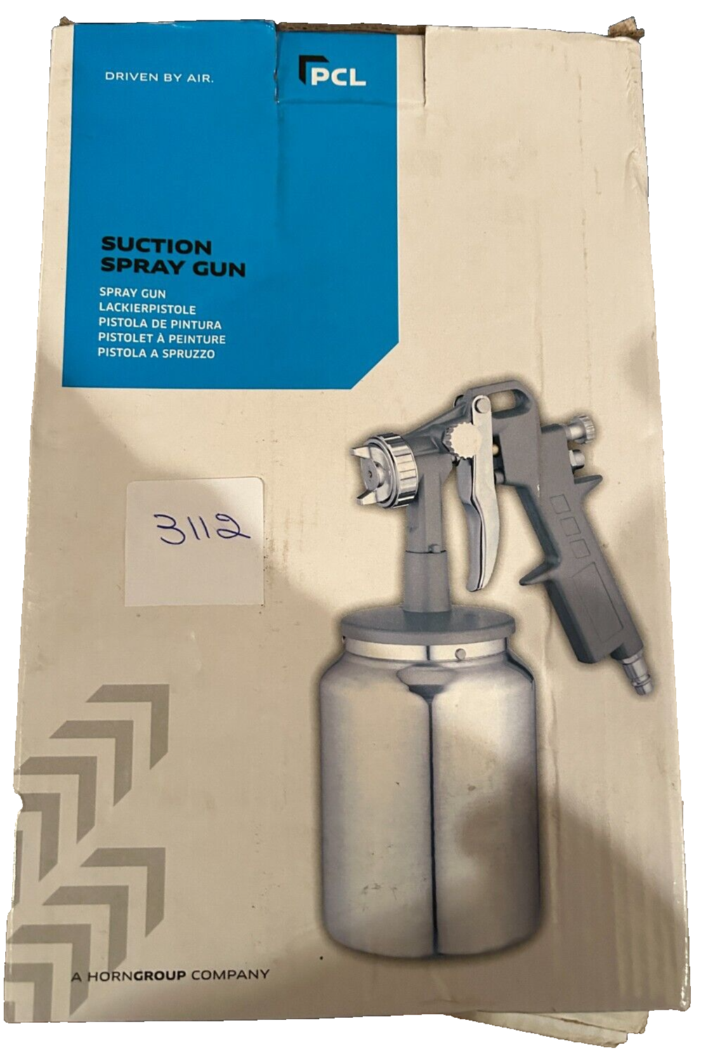 3112 PCL Lite Suction Spray Gun SG01L 1.5mm Nozzle