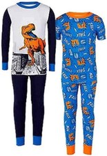 Kirkland Signature Boy's 4-Piece Pajama Set, Multi, 10