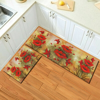 Rustic Farm Planks Kitchen Mat Abstract Marble Carpet Bedroom Floor Area Rugs