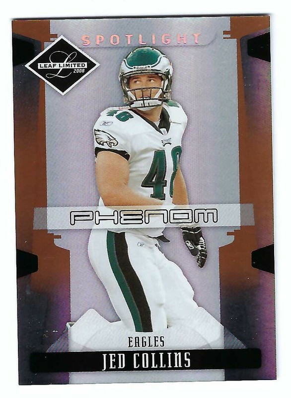 2008 Leaf Limited Jed Collins #/125 Philadelphia Eagles Washington