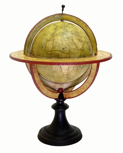 1825 Antonio Monfort's Terrestrial Globe - First Spanish globe (see loto ticket) - Picture 1 of 15