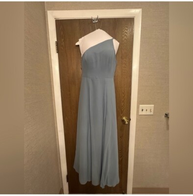 jenny yoo bridesmaid dress size 8 bell blue | eBay