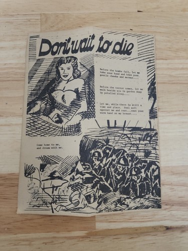 Original WW2 Japanese Propaganda Folding Leaflet Battle Of The Philippines RARE