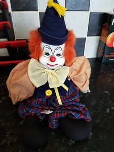 bean bag porcelain clowns