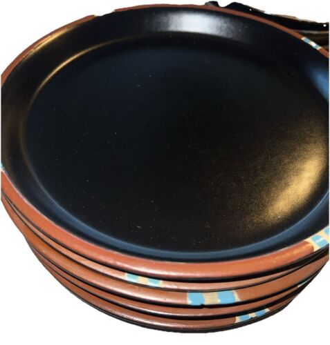 DANSK BLACK MESA 7.5” Salad Plate/bowl set of 5(made in Portugal) - Picture 2 of 4