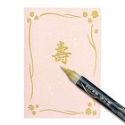 Pentel XGFH Scientific Brush Pen, Gold & Silver, 2 pens per Pack(Japan