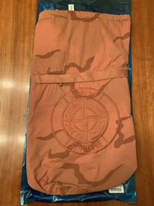 supreme stone island camo backpack