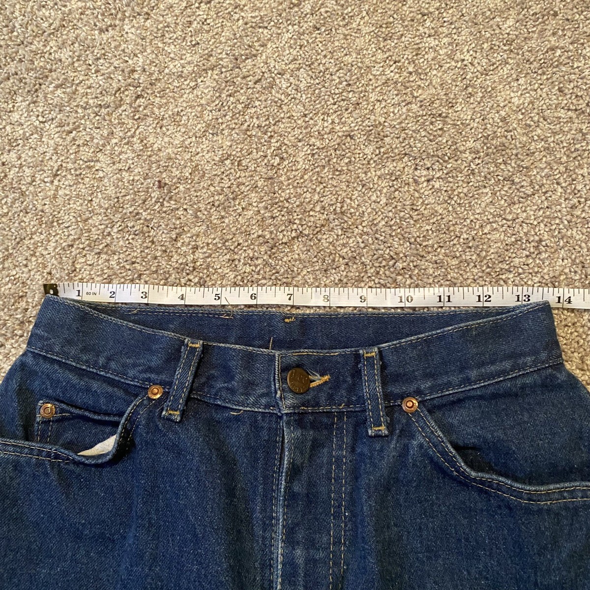 Vintage Lee Womens Blue Jeans Mom Tapered Straight USA Made Size