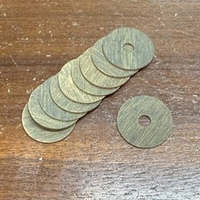 Discos de válvula fenólica para piano de 10 jugadores 13/16" OD, 11/64" ID, 1/32" de grosor