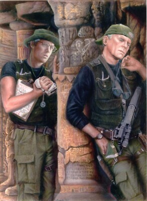 Stargate SG-1 Art Print Jack Daniel Suzan Lovett 2005 Implied Slash SG1