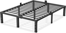 King Size Bed Frame 12 inch High 3500 lbs Heavy Duty Metal Platform Mattress