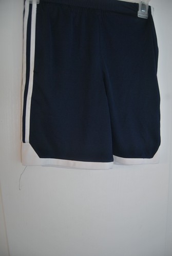 Kids Nylon Shorts By adidas Size 8 Blue and White in Color RN 67891 - Picture 7 of 11
