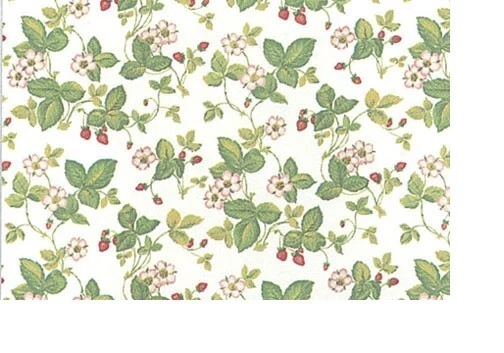 Dollhouse Wallpaper Schumacher Wild Strawberry #MG165D2