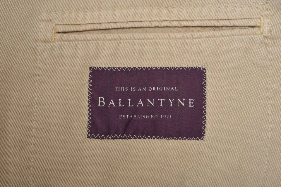 Blazer Abrigo Deportivo Ballantyne Para Hombre Beige Tres Botones US 44 IT 54 Foto 4 de 4