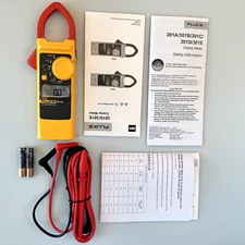 Fluke 301D AC/DC Clamp Meter 600A 600V Voltage Current Frequency Backlight