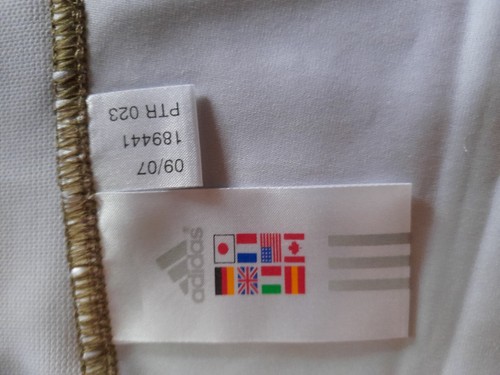 Maillot rugby Stade Français Paris marron fleur 2008 ADIDAS vintage shirt XL - Photo 6/7