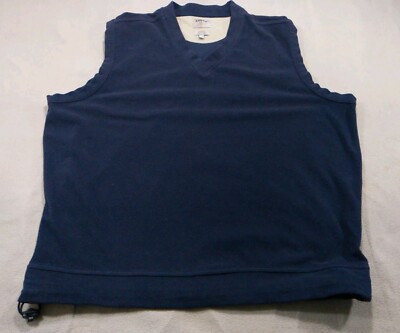 Callaway Sweater Mens Large Blue Vest Microfleece Sport Golf Pullover  Casual